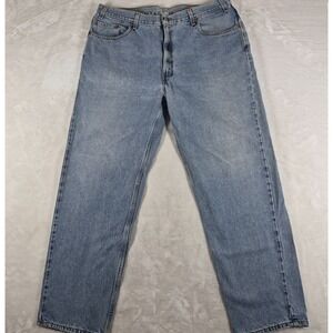 Vintage Levi's 560 Jeans Men's 38x32 Blue Denim Loose Fit Tapered Leg Skate Y2K